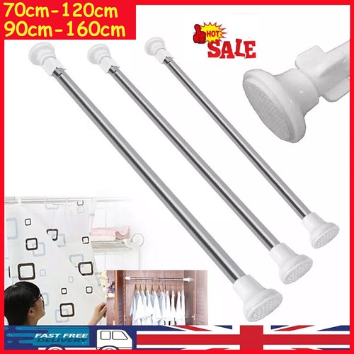 Telescopic shower curtain - telescopic, pole