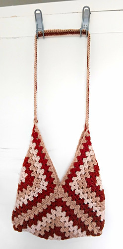 Brown cream crochet - cream,