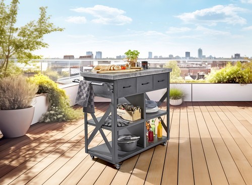 Outdoor kitchen prep table - outdoor,