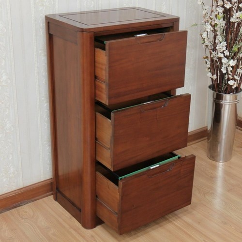 Mahogany filing cabinet - mahogany,