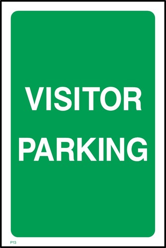 Visitor parking sign - visitor,