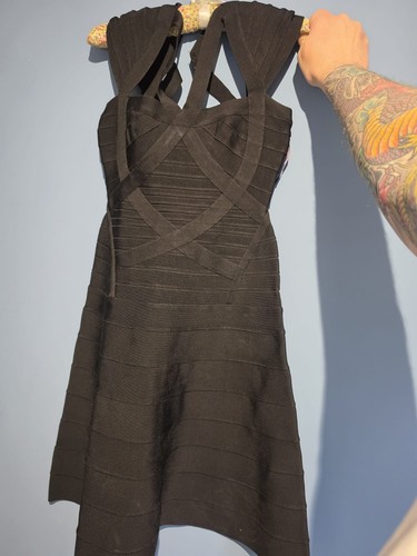 Herve leger dress - dress-, black