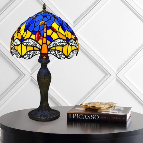 Tiffany style table lamp - table,