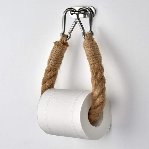 Chunky rope toilet roll holder - chunky,