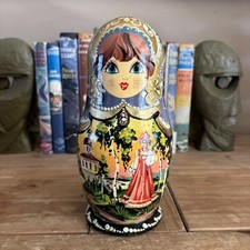 8” 20cm  TALL MATRYOSHKA RUSSIAN NESTING DOLLS 7 PIECE SET SIGNED