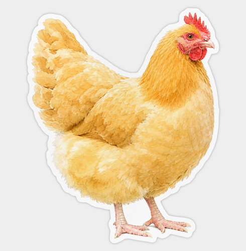 Buff orpington chicken - buff,