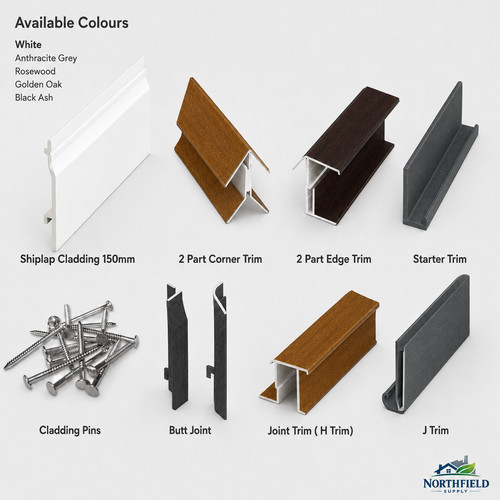 External pvc shiplap - 5m,