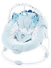 LADIDA Blue Baby Bouncer Recliner Padded Seat, Music & Vibration Dino Design 696