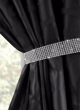 One Pair (2) Diamante Bling Crystal Tie Backs - Curtain Voiles Holdbacks