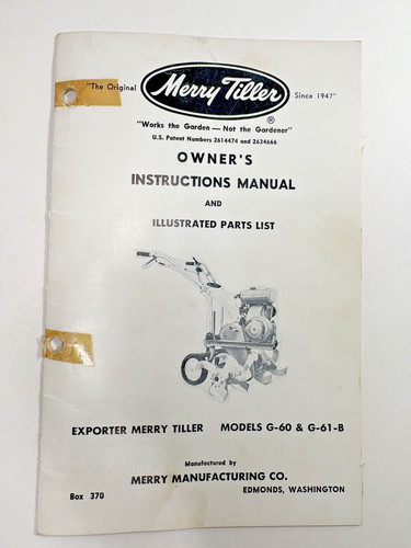 Exporter merry tiller models - ,