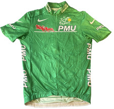 Nike PMU Le Tour de France 2004 3/4 Zip Cycling Jersey Men's Medium Shirt Rare