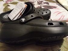 Black Classic Platform Crocs