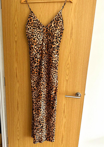 Zara leopard print slip - print, maxi