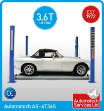 SHORT 4 POST CAR LIFT / STORAGE VEHICLE RAMP 3.6T WITH MOBILE WHEEL KIT. 