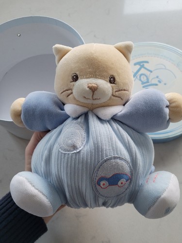 Kaloo blue baby comforter cat - blue,