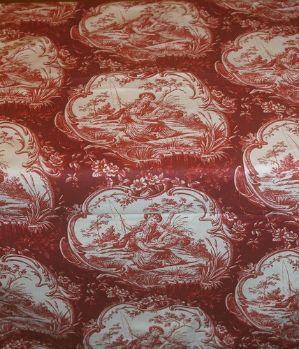 Vtg red toile jouy - vtg,