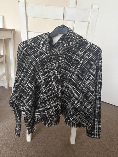 Zara women poncho shawl - zara,