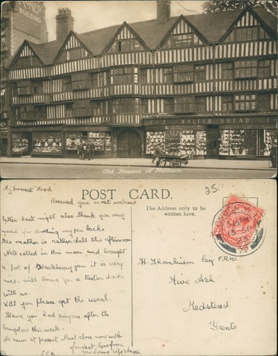 Old houses holborn 1923 - old,