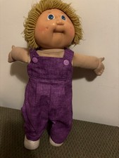 DOLLS CLOTHES HANDMADE  FOR VINTAGE 18” CABBAGE PATCH     DUNGAREES