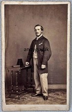 CDV GENTLEMAN STEREOSCOPE VIEWER MACHINE BY BEALES NORWICH HANDSOME DAPPER