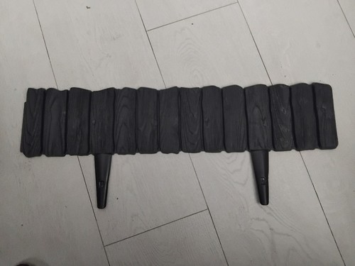 Wooden grey picket fence - wooden,