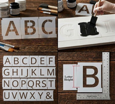 Alphabet Letter Stencil Set