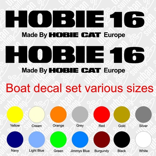 Hobie sailing boat stickers - boat,