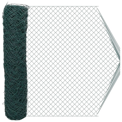 Chain link fence green - link,