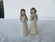 LOVELY~[ SET OF 2  ]~Figurines~~ Willow Tree Susan Lordi ~SISTERS BY HEART