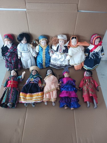 11x ceramic dolls ethnic - 11x,