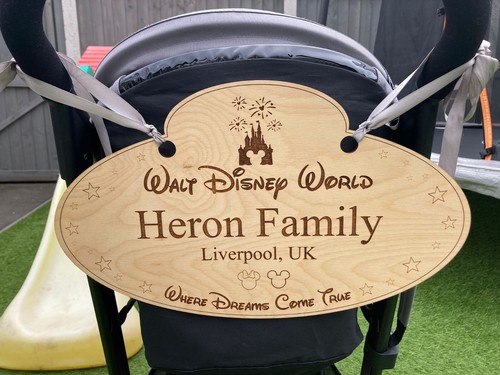 Disney themed pram sign - pram,