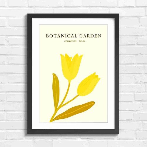 Minimalist purple tulip - minimalist,