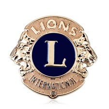 Lions Club International Car Emblem Gold Vehicle Cars Tuning