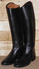 Cavallo Black Leather Equestrian Long Riding Boots - UK Size 7.5