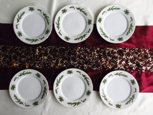 Christmas tea plate side - christmas,