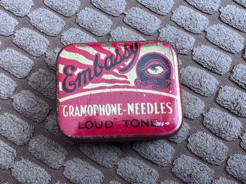 Original gramophone needle tin - needle,