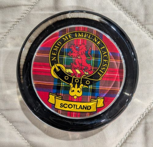 Scottish tartan glass - scottish,