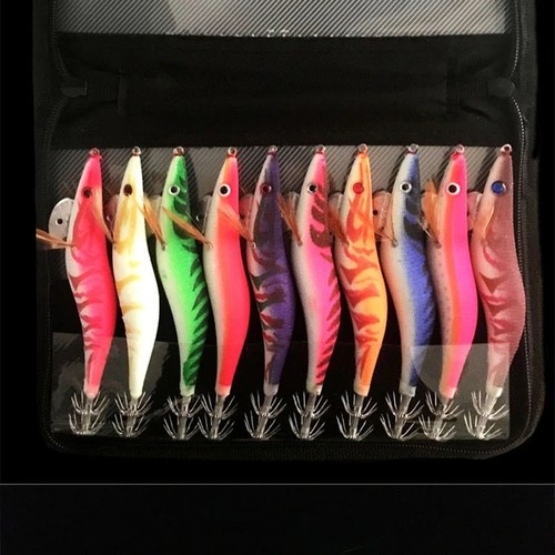10pc luminous squid - jig, hook