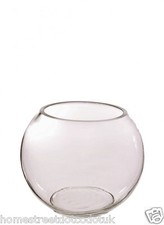 Clear Glass Fish Bowl Vase