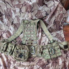 British Army MTP Virtus Battle Belt With H Harness and pouches size large
