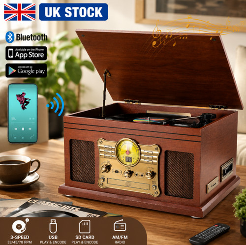 Vinyl record player with - player,
