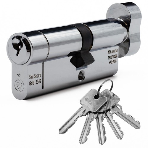 Euro cylinder door lock thumb - lock,