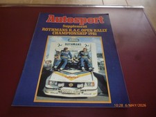 AUTOSPORT ROTHMANS RAC OPEN