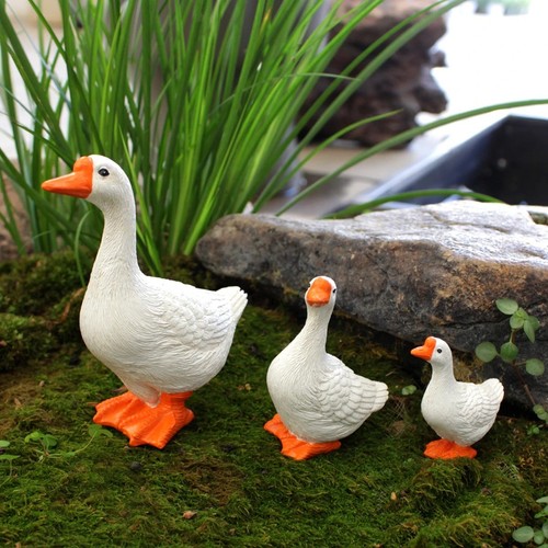Set resin goose garden - set, 3