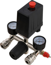 Air Compressor Pressure Control Switch with Valve Gauges Regulator,2 Pressure 