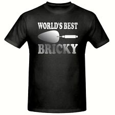 World's Best Bricky t shirt, Funny Novelty t shirt, Bricklayer trade t shirt
