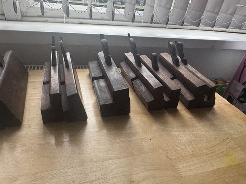 Antique wood moulding planes - moulding,