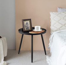 Round Side Table Metal End