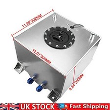 20L/5 Gallon Aluminum Racing Drift Fuel Fuel Cell Tank 20L + Cap Outside UK