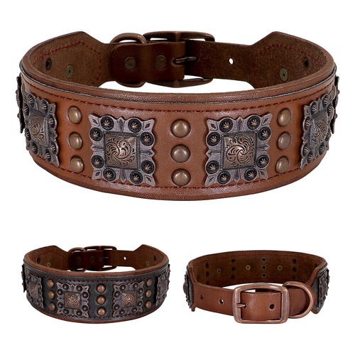 Retro wide real leather - retro,